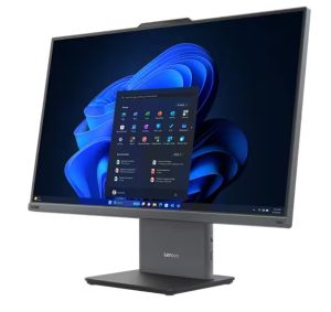 Настолен компютър - всичко в едно Lenovo ThinkCentre neo 50a 27 G5 AIO Intel Core i7-13620H (up to 4.9GHz, 24MB), 16GB DDR5 5200MHz, 512GB SSD, 27" FHD (1920x1080) IPS AG, Intel UHD Graphics, WLAN, BT, 5MP Cam, KB, Mouse, Luna Grey, Monitor Stand, DOS, 3Y