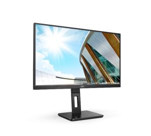 Монитор AOC 24P2QM, 23.8" VA WLED, 1920x1080@75Hz, 4ms GtG, 300cd m/2, 3000:1, 50M:1 DCR, Adaptive Sync, Low Blue Light, FlickerFree, 2Wx2, Tilt, Height Adjust, Pivot, Swivel, D-SUB, DVI, HDMI, DP, USB hub