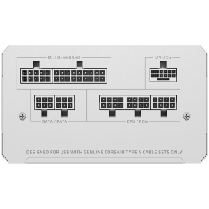 Corsair RMe White Series, RM750e White, 750 Watt, Cybenetics Gold Certified, Fully Modular Power Supply