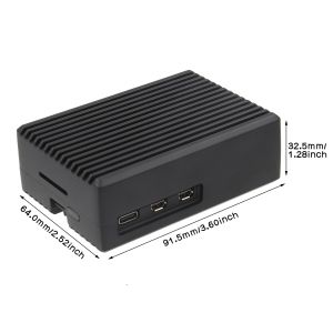 Case Inter-Tech ODS-739 RASPBERRY - Black