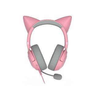 Kraken Kitty V2 - roz, căști pentru gaming, Kitty Ears, Iluminare reactivă în flux, microfon cardioid HyperClear, drivere TriForce de 40 mm, microfon încorporat în căști, Razer Chroma RGB (ureche și căști), sunet surround: disponibil numai pe Windows 10 6