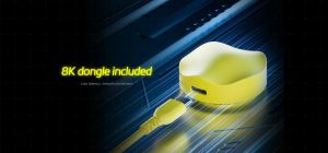 Scyrox професионална геймърска мишка V8 Yellow - Wireless Gaming Mouse - 8K Polling Rate
