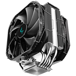 DeepCool AS500, CPU Air Cooler, 1x140mm FK120 PWM FDB Fan, Addressable RGB LED, Fluid Dynamic Bearing, Intel LGA2066/2011-v3/2011/1700/1200/1151/1150/1155, AMD AM5/AM4, 142×102×164 mm(L×W×H) PLUS R-AS500-BKNLMP-G