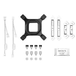 DeepCool CPU Cooler AG620 WH - Addressable RGB V2, Dual-Tower - LGA1700/AM5