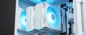 DeepCool CPU Cooler AG620 WH - Addressable RGB V2, Dual-Tower - LGA1700/AM5