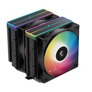 DeepCool CPU Cooler AG620 BK - Addressable RGB V2, Dual-Tower - LGA1851/AM5