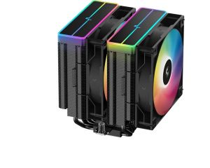 DeepCool CPU Cooler AG620 BK - Addressable RGB V2, Dual-Tower - LGA1851/AM5