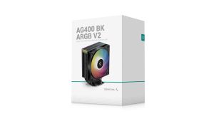 DeepCool CPU Cooler AG400 Black - Addressable RGB V2 - LGA1851/AM5