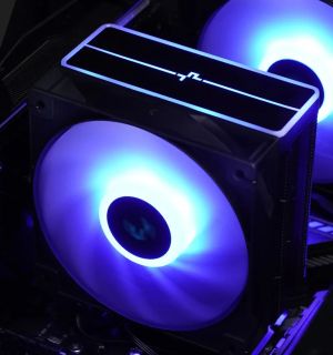 DeepCool CPU Cooler AG400 Black - Addressable RGB V2 - LGA1851/AM5