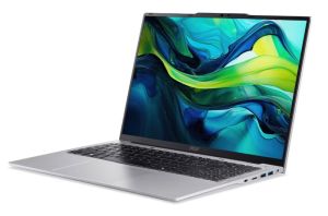 Лаптоп Acer Aspire Lite 16, AL16-52P-50A8, i5 1334U (up to 4.60GHz, 12MB), 16" WUXGA (1920 x 1200)IPS, 1*16GB DDR5 4800MHz (1 slot free), 512GB PCIe NVMe SSD, Intel Iris Xe Graphics, 2.0MP FHD Cam, Wi-Fi 6AX201+BT 5.1, No OS, Silver