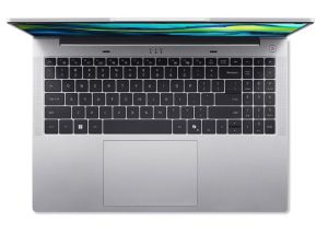 Лаптоп Acer Aspire Lite 16, AL16-52P-50A8, i5 1334U (up to 4.60GHz, 12MB), 16" WUXGA (1920 x 1200)IPS, 1*16GB DDR5 4800MHz (1 slot free), 512GB PCIe NVMe SSD, Intel Iris Xe Graphics, 2.0MP FHD Cam, Wi-Fi 6AX201+BT 5.1, No OS, Silver