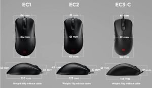 Gaming Mouse ZOWIE EC1-C, Black