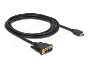 Delock HDMI to DVI 18+1 cable bidirectional 2 m