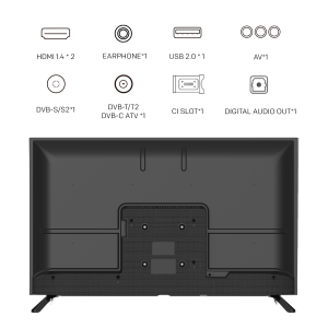 METZ Телевизор 40MTE2000Z 40" LED TV, HD, черен