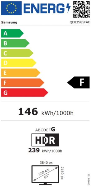 Телевизор Samsung OLED 83S85F, Smart, Ultra HD 4K, 100Hz ( Up to 120Hz) Model 2025