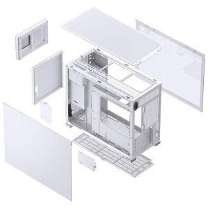 Case Jonsbo D31 Mesh Screen TG, mATX, White