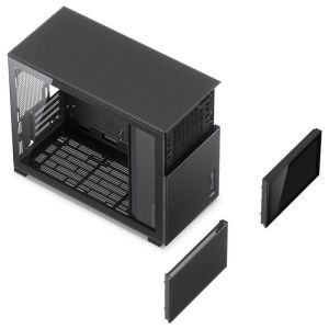 Case Jonsbo D31 Mesh Screen TG, mATX, Black