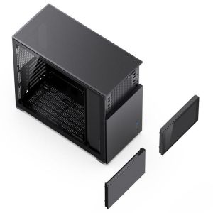 Case Jonsbo D41 Screen TG, mATX, Black
