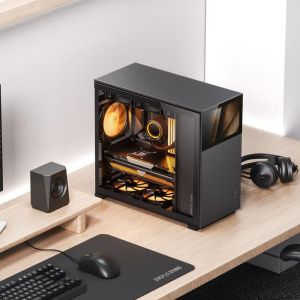 Case Jonsbo D41 Screen TG, mATX, Black