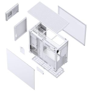 Case Jonsbo D41 Screen TG, mATX, White