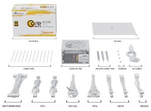 Захранващ блок Seasonic CORE GX White 750W 80+ Gold, Fully Modular, ATX 3.1, PCIe 5.1