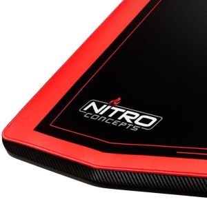 Birou pentru jocuri Nitro Concepts D16E, roșu carbon, control electric al înălțimii
