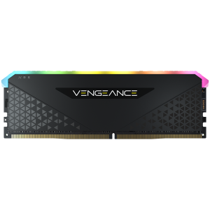 Corsair DDR4, 3200MHz 16GB 1x16GB Dimm, Unbuffered, 16-20-20-38, XMP 2.0, Vengeance RGB RS, RGB LED, Black PCB, 1.35V, for AMD Ryzen & Intel