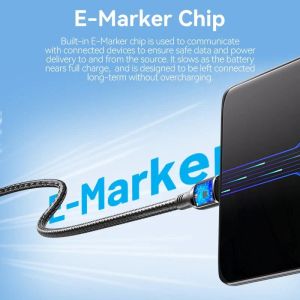 Vention USB2.0 Type-C/Type-C 100W, LED display 2m - CTKBH