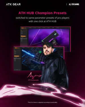 ATK Professional Gaming Mechanical Keyboard RS6 Ultra - 8K, TTC RGB Magneto [Linear] - Night Hunter