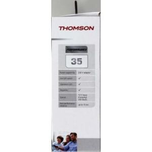 Antenă de interior Thomson ANT1418BK, Performance 35, DVB-T/DVB-T2, Negru