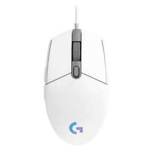 Mouse pentru jocuri Logitech G102 LightSync, RGB, optic, cu fir, USB, alb