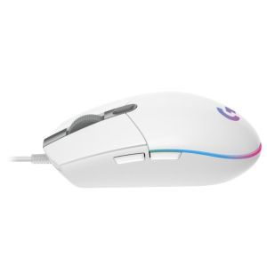 Mouse pentru jocuri Logitech G102 LightSync, RGB, optic, cu fir, USB, alb