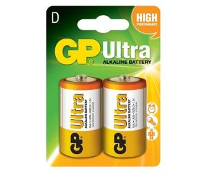 Baterie alcalină GP ULTRA LR20 /2 buc. în ambalaj/ 1.5V