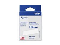 BROTHER TZECL4 Cleaning Tape 18mm 100pass for P-touch 550 3600 9200PC 9200DX 9400 9500PC 9600
