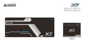 A4Tech X6 Gaming Mouse Pad XP-70L, size, 750 x 300 x 3mm