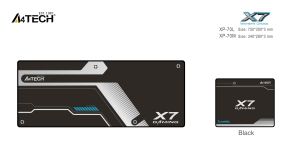 A4Tech X6 Gaming Mouse Pad XP-70L, size, 750 x 300 x 3mm