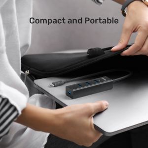 Unitek HUB USB-C 4 port - 4 x USB3.0 Black - Y-3089Z01