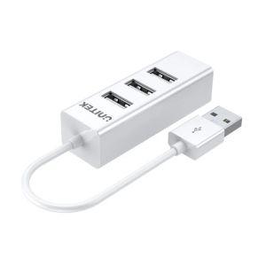 Unitek хъб USB 2.0 HUB 4 port White - Y-2146