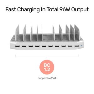 Unitek 10 Port Charging Station 96W - Y-2172