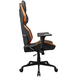COUGAR Hotrod, Scaun de gaming, Spuma MoldShaping de înaltă densitate, piele Hyper-Dura, Design pentru spătar cu mai multe zone, Pernă lombară cu reglare în sus și în jos, Cotiere 3D, Bază din oțel cu 5 stele, Rotile silentioase, Suport pentru greutate - 