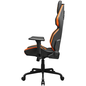 COUGAR Hotrod, Scaun de gaming, Spuma MoldShaping de înaltă densitate, piele Hyper-Dura, Design pentru spătar cu mai multe zone, Pernă lombară cu reglare în sus și în jos, Cotiere 3D, Bază din oțel cu 5 stele, Rotile silentioase, Suport pentru greutate - 
