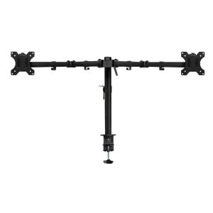 Стойка за 2 мониторa ACT AC8302, за бюро, Регулируема, 32", 2x8 кг, Черна - нарушена опаковка