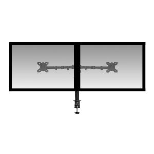 Стойка за 2 мониторa ACT AC8302, за бюро, Регулируема, 32", 2x8 кг, Черна - нарушена опаковка