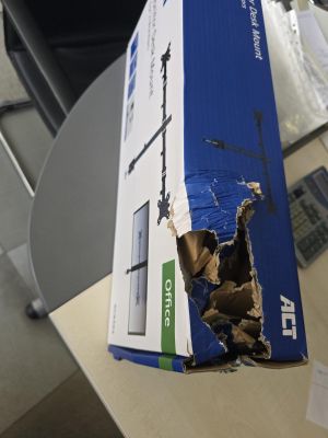 Стойка за 2 мониторa ACT AC8302, за бюро, Регулируема, 32", 2x8 кг, Черна - нарушена опаковка