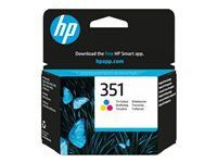 HP 351 original Ink cartridge CB337EE UUS tri-color low capacity 3.5ml 170 pages 1-pack