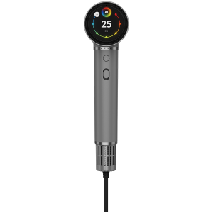 High Speed Hair Dryer, Grey, 220V-240V~50-60Hz, 1500W, Voice Control, Ionizer, Touch LCD, Infrared Nursing, Infrared Distance Protection, AI Control, Gravity Sensor 110000RPM, Noise less than 67dB