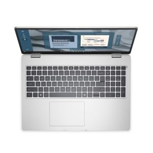 Лаптоп Dell Pro 16 PC16255, AMD Ryzen AI 5 PRO 340 (22 MB, 6C, up to 4.8 GHz), 16.0" FHD+(1920x1200) IPS, AG, 300nits, 1x16 GB, DDR5, 5600 MT/s, 512 GB SSD, AMD Radeon 840M, FHD HDR+IR Cam and Mic, Wi-Fi 6E, FPR, Backlit Kb, Win 11 Pro, 3Y PS,  Platinum s