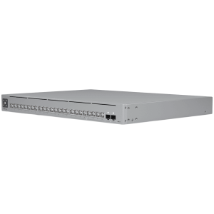 Comutator Ubiquiti 24 porturi, Layer 3 Etherlighting cu 2,5 GbE, 8 porturi 2,5 GbE RJ45, 16 porturi GbE RJ45, 2 porturi 10G SFP+