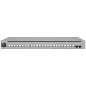 Comutator Ubiquiti 24 porturi, Layer 3 Etherlighting cu 2,5 GbE, 8 porturi 2,5 GbE RJ45, 16 porturi GbE RJ45, 2 porturi 10G SFP+