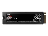 Samsung SSD 2TB M.2 PCIEx4 PCI Gen4.0 990 Pro with Heatsink 600 TBW 5 yrs